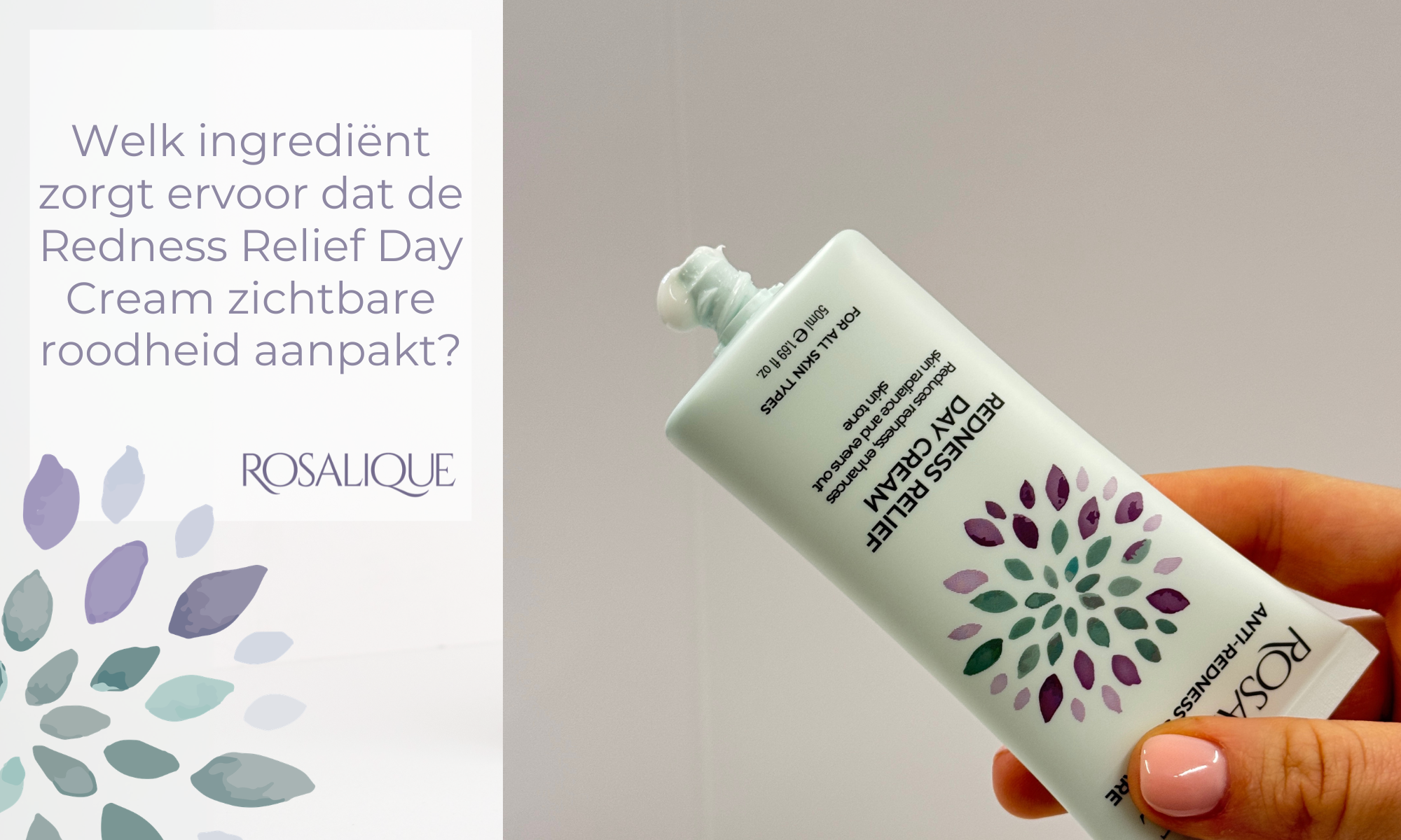 Welk ingrediënt zorgt ervoor dat de Redness Relief Day Cream zichtbare roodheid aanpakt?