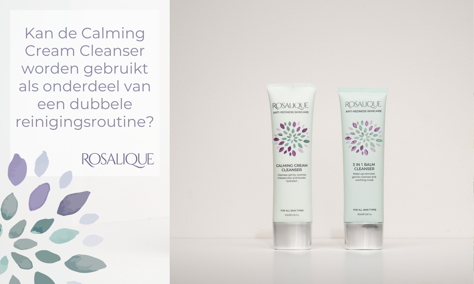 Kan de Calming Cream Cleanser worden gebruikt als onderdeel van een dubbele reinigingsroutine?